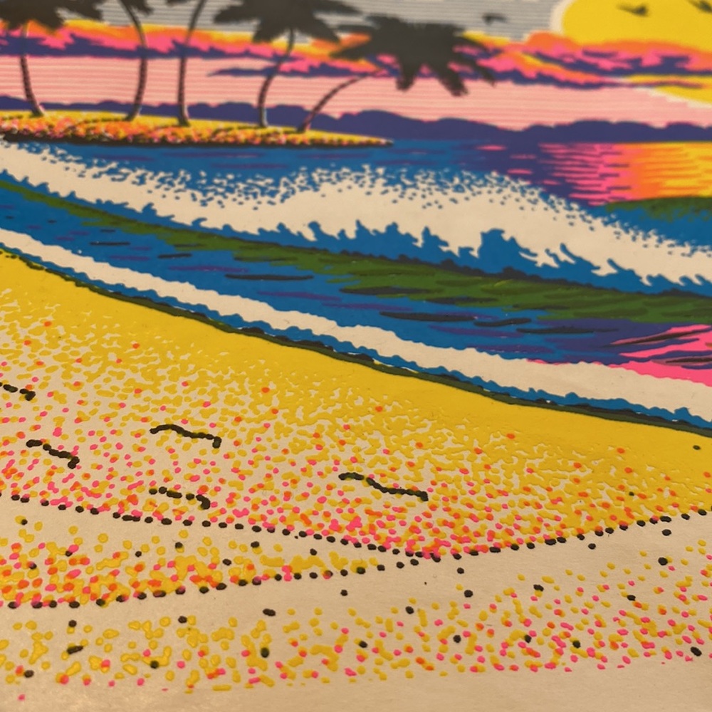 1991 Neon Sunset Screenprint - Picture 4 of 5